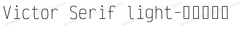 Victor Serif light字体转换